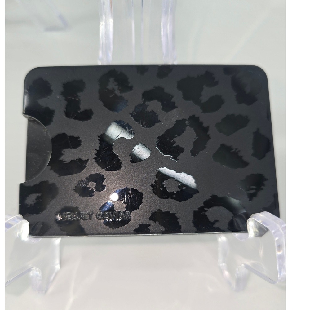 Velvet Caviar Magnetic Phone Wallet Black Leopard MagSafe Card Holder Accessory